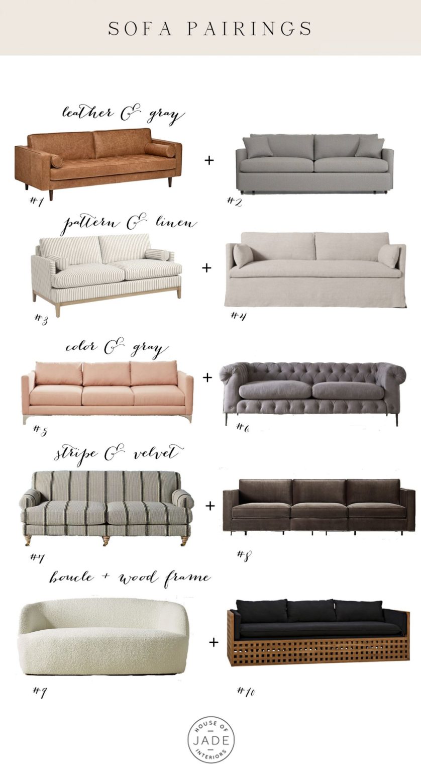 Sofa Pairing Tips | House of Jade Interiors